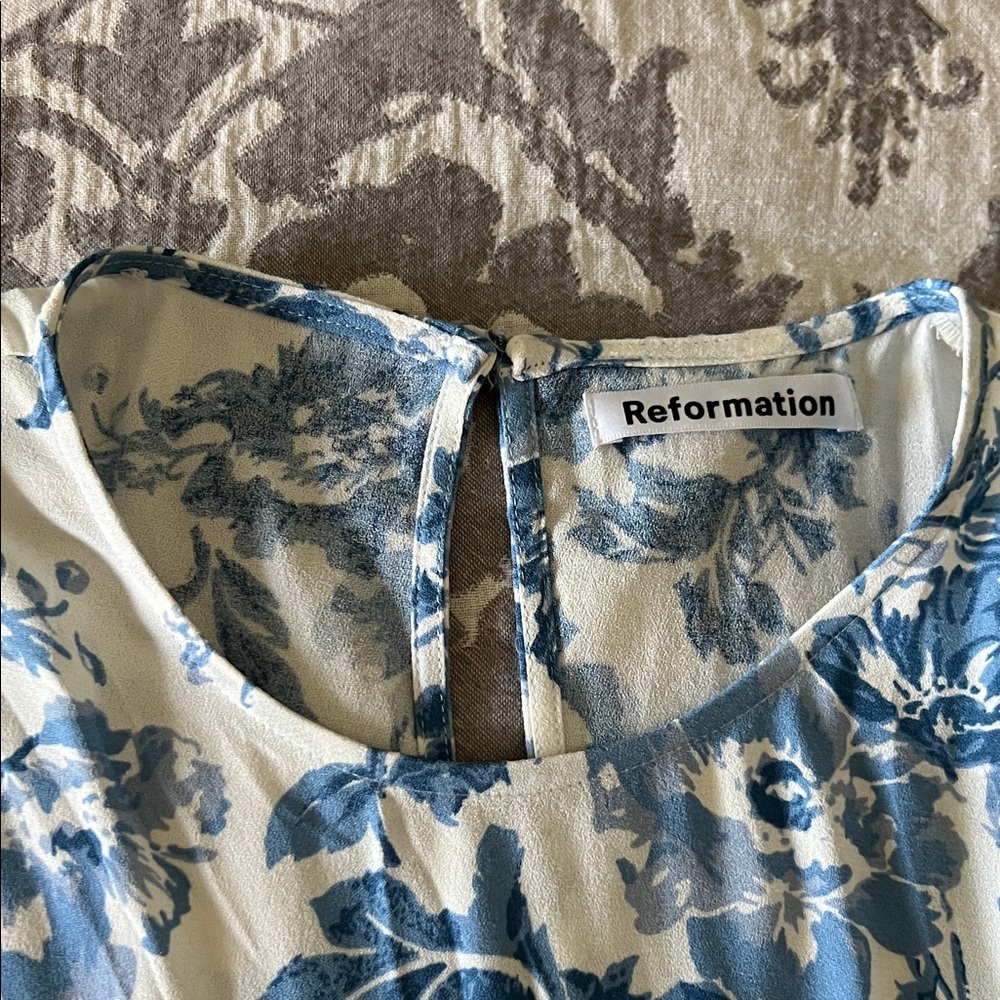 Reformation Gavin Dress in Olympia print, sz 12 - Picture 2 of 9